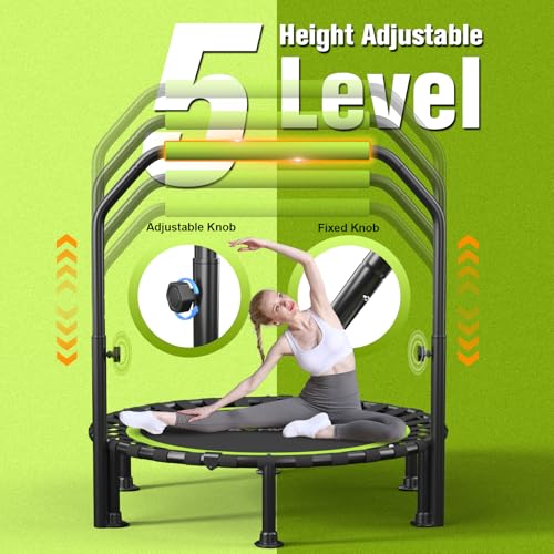 Global Recycled Standard Mini Foldable Trampoline for Adults and Kids
| 450lbs Capacity U-Shaped Adjustable Bar Foldabl - Image 3