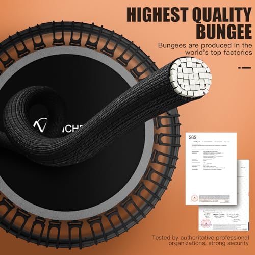 ANCHEER 40"/48" Foldable Rebounder Trampoline for Adults/Kids - Indoor & Outdoor Fun Exercise Equipment with Safety Fea