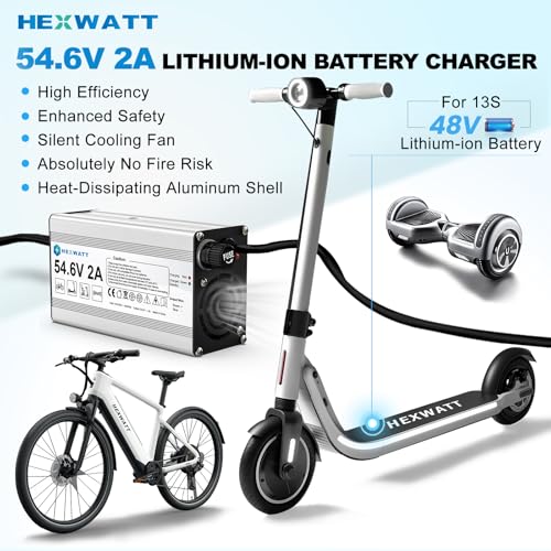 5|6V 2A Charger for 48V Lithium-ion Battery Electric Bike and Electric Scooter - Quick & Safe Replacement
| 5|6V 2A Cha - Image 2