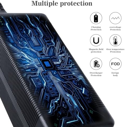 Electrict Bike Charger 5|6V 48V Lithium Batterycompatible with RazorGotrax Ninebot Swagtron Jetson Segway Hiboy AC120V I