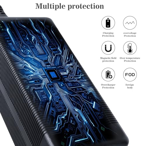 5|6V Electric Bike Charger for Razor, Gotrax, Ninebot - High Power 48V Lithium Battery Charger Input AC120V
| 5|6V Elec - Image 3