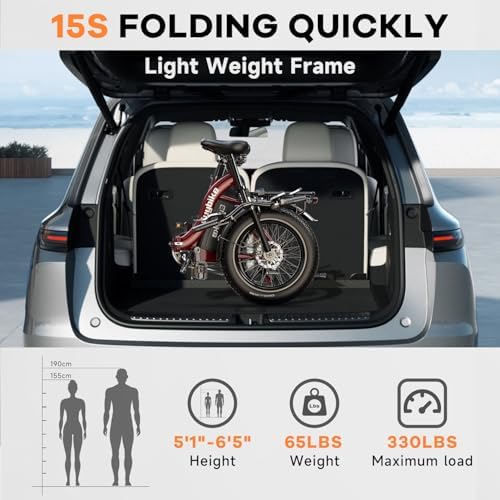 48V 20AH Removable Battery Electric Bike for Adults
| 30+MPH Max Speed Electric Bike
| 80 Miles Max Range Electric Bike - Image 29