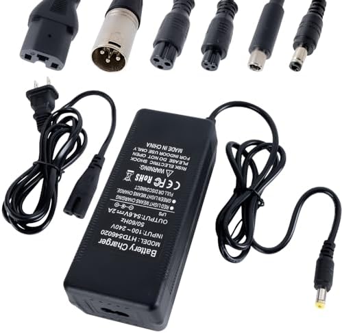 Electrict Bike Charger 5|6V 48V Lithium Batterycompatible with RazorGotrax Ninebot Swagtron Jetson Segway Hiboy AC120V I