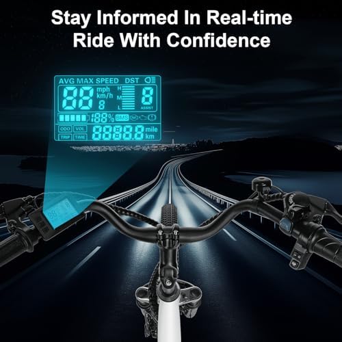 ANCHEER 48V 500Wh Electric Bike for Adults, Fast-Charge Removable Battery, 26" Suspension Fork, Up to 60 Miles Commuter