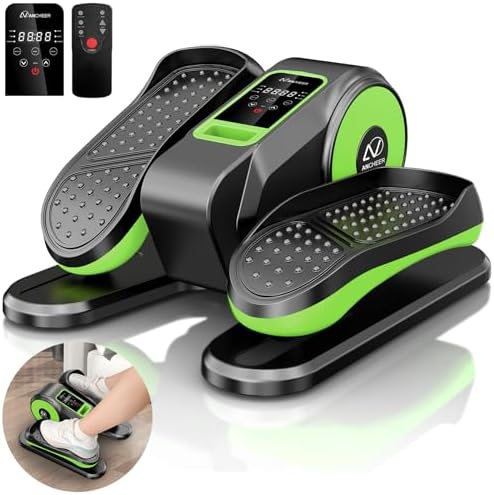 ANCHEER Elliptical Machine for Seniors, 12 Adjustable Speeds Pedal Exerciser, Quiet & Portable Electric Leg Exerciser wi