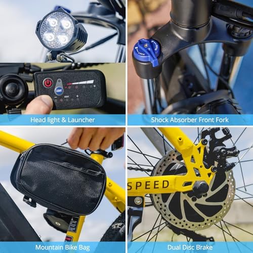 Hoverfly OUREA 26" Electric Bike for Adults, 750W Peak Motor, Shock Absorber Commuter Ebike Hoverfly OUREA 26" Electri