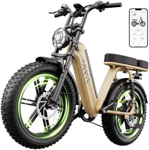 TST Electric Bike for Adults 1500W Peak 20" Fat Tire All-Terrain E-Bike | TST Electric Dirt Bike for Road Sand Mountain