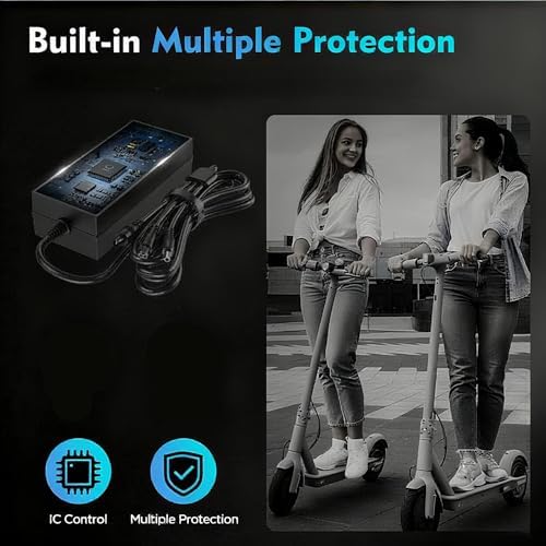EVAPLUS UL Certified 5|6V Power Adapter for Electric Bike & Scooter, 48V Lithium Battery Charger, 1|0mm/0.47in Standard