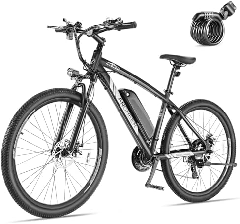ANCHEER Adult Peak 750W Ebike 3 Hours Fast Charge 60 Miles Electric Bicycle 27.5 Hummer Mountain Bike LCD Display 21/24