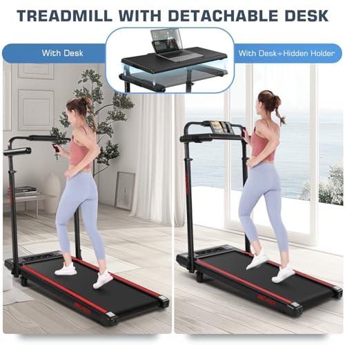 ANCHEER Quiet Folding Treadmill for Home with Desk Workspace & Adjustable Height
ANCHEER Ultra-Quiet 8-in-1 Treadmill - Image 4