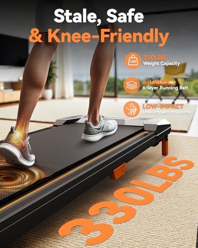 BestGod Incline Under Desk Treadmill - Portable, |5HP, 330lbs Capacity, Perfect for Home and Office Use, Compact Design - Image 22