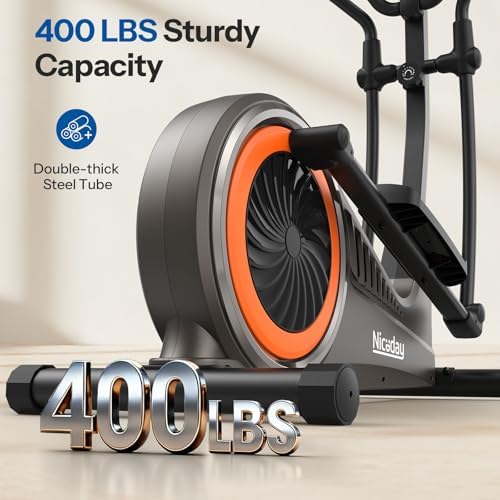 Niceday Hyper-Quiet Elliptical Machine for Home Exercise | Niceday 15.5IN & 20IN Stride Elliptical Trainer for Home | N