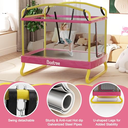 6.5FT Rectangle Trampoline for Kids, Safety Enclosure Net, Outdoor Recreation Gifts for Boys & Girls
78” ASTM Approved T - Image 6