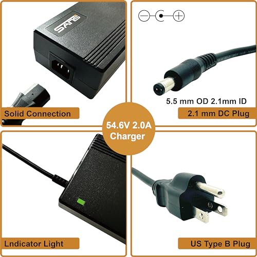 Syvrac 48-5|6V 2A Electric Bike Charger for Lithium Battery Riders
| Syvrac 48V 2A Lithium Battery Charger for Electric - Image 2