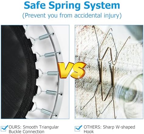 Giantex 36" Folding Mini Trampoline for Adults and Kids, Portable and Compact for Home Gym, Max Load 330lbs, Foldable |