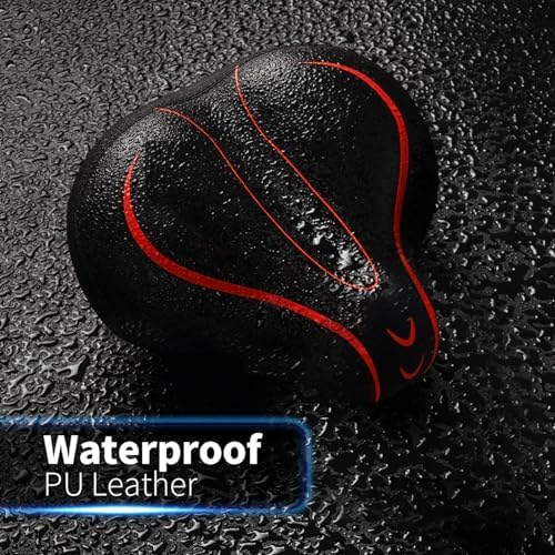 Xmifer Comfortable Bike Seat - Waterproof Leather with Memory Foam - Universal Replacement Bicycle Saddle - Men/Women -
