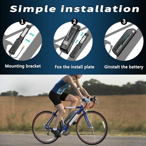 48V Lithium Ebike Battery, 12Ah/16Ah/20Ah, w/ 30A BMS, for 100W-1500W Electric Bicycles & E-Motorcycles, Includes 2A Cha