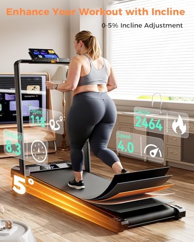 BestGod Incline Under Desk Treadmill - Portable, |5HP, 330lbs Capacity, Perfect for Home and Office Use, Compact Design - Image 26