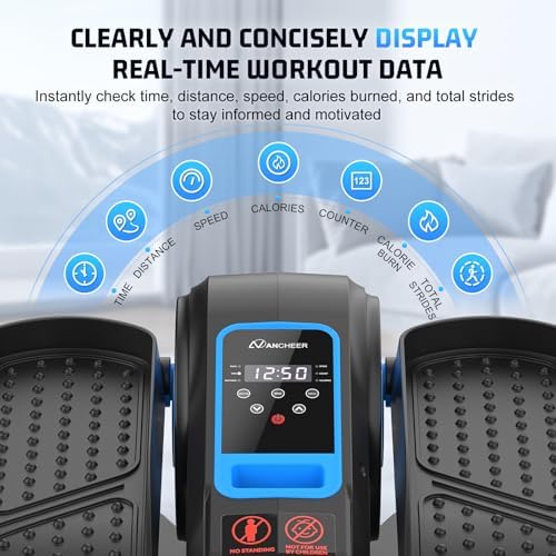 ANCHEER Electric Leg Exerciser While Sitting, Senior Exercise Machine, Fully Assembled 12-Speed Motorized Elliptical Leg