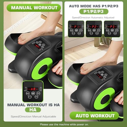 ANCHEER Electric Elliptical Leg Exerciser for Seniors Adults at Desk | Quiet Portable Seated Foot Pedal Exerciser with