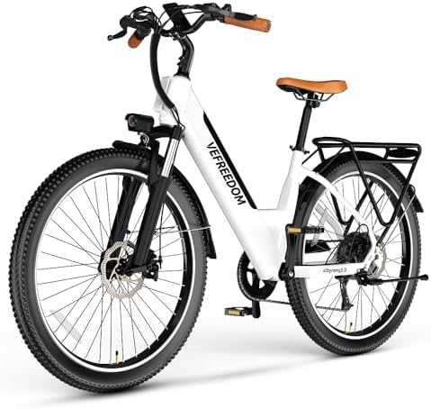 1000W/1500W Peak Electric Bike for Adults, Up to 80 Miles Range, UL Certified Ebike
| Removable Battery, 26/24'' UL Cer