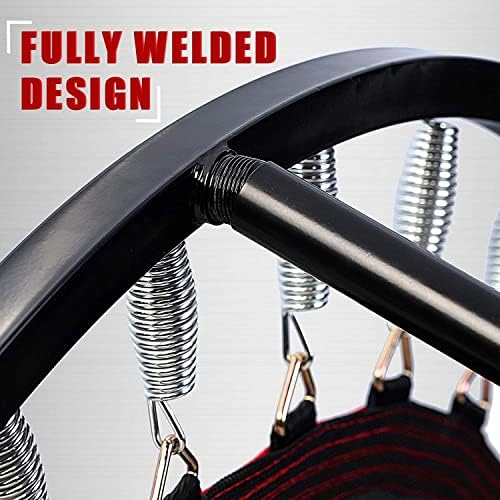 Portable Fitness Foldable Trampoline for Kid/Adults in-Home Mini Rebounder 40" Max Load 330lbs Recycled Claim Standard 1