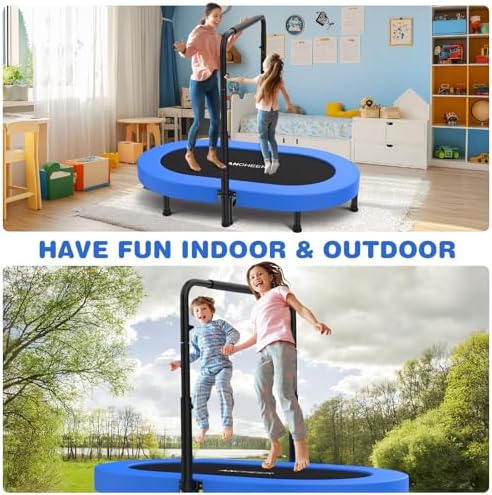 ANCHEER 56" Double Mini Trampoline for Kids, Max Load 220lbs, Fun for Indoor/Outdoor