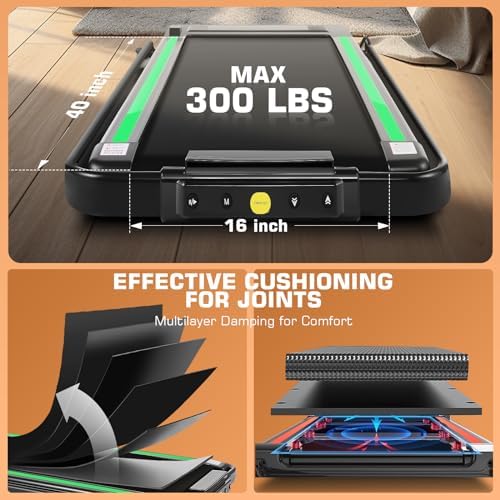 ANCHEER Portable Folding Treadmill with LED Screen & Remote Control - For Home Gym or Office - 12% Incline 2-in-1 Foldab