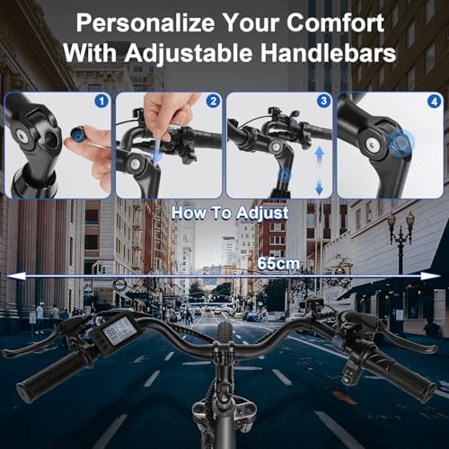 ANCHEER 48V 500Wh Electric Bike for Adults, Fast-Charge Removable Battery, 26" Suspension Fork, Up to 60 Miles Commuter