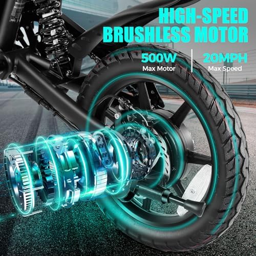 ANCHEER Foldable Electric Bike for Adults, 14" Electric Bikes, UL2849 Compliant, 374Wh Ebike, 20MPH | ANCHEER 14" Folda