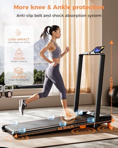 BestGod Incline Under Desk Treadmill - Portable, |5HP, 330lbs Capacity, Perfect for Home and Office Use, Compact Design - Image 29