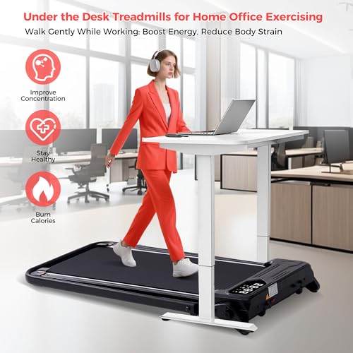 Portable Home Walking Pad with Handle Bar & 3-Level Incline for Small Spaces, |5HP, 350LBS Capacity, 0.6-7.6MPH Treadmi - Image 6