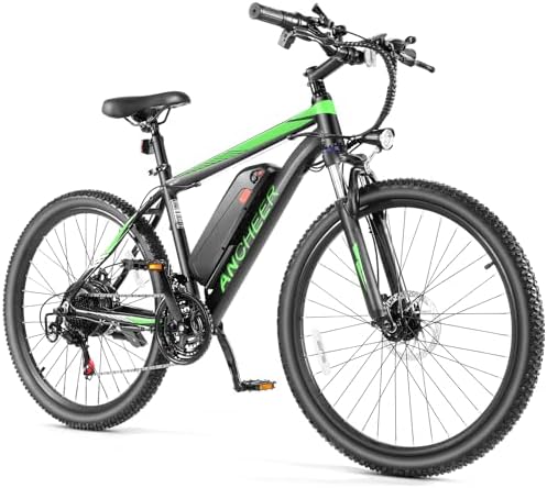 ANCHEER 26" Electric Mountain Bike for Adults with Peak 750W Motor | ANCHEER 26" Electric Bike for Adults Commuter with