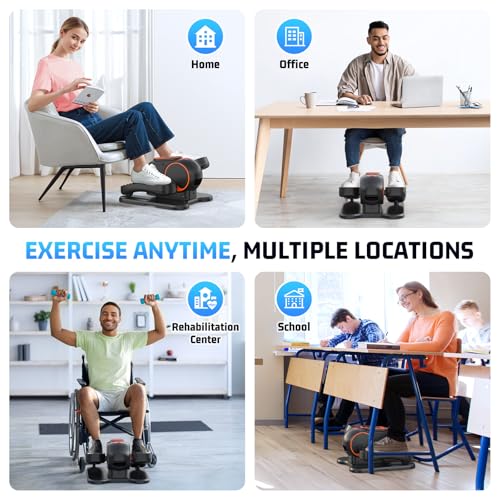 Anchee Under Desk Elliptical Machine for Home Office Workers with 24-in-1 Workout Functions - Image 5