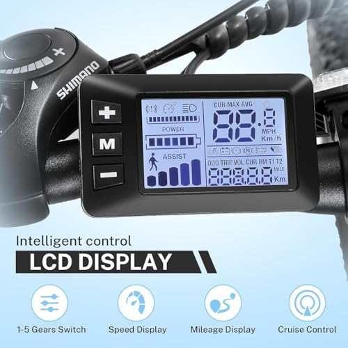 ANCHEER 26" Electric Mountain Bike for Adults with Peak 750W Motor | ANCHEER 26" Electric Bike for Adults Commuter with