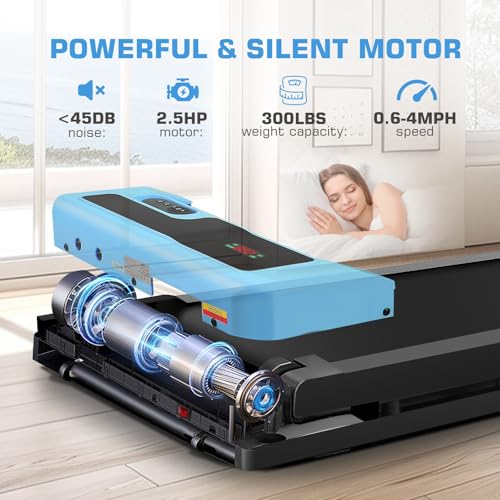 ANCHEER 300LBS Capacity Compact Treadmills for Home Exercise
| ANCHEER |5HP Portable Walking Pad Treadmill with Remote - Image 2