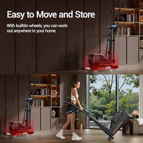 Elliptical Machine for Home Fitness Elliptical Exercise Machine Elliptical Training Machines with 8 Levels Resistance Si