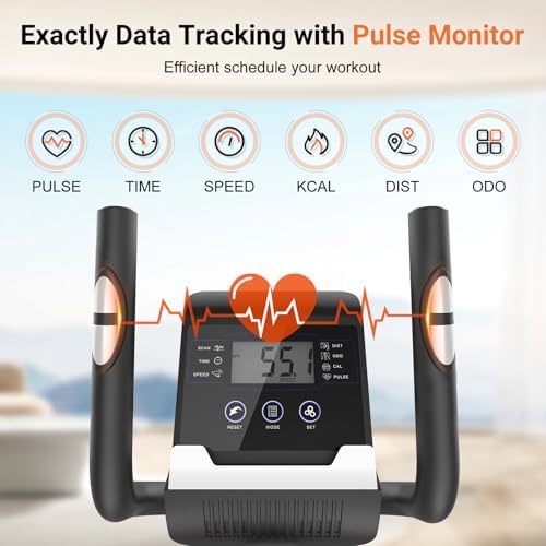 ANCHEER Elliptical Exercise Machine for Home Gym Enthusiasts | ANCHEER Elliptical Trainer for Fitness Beginners and Wei