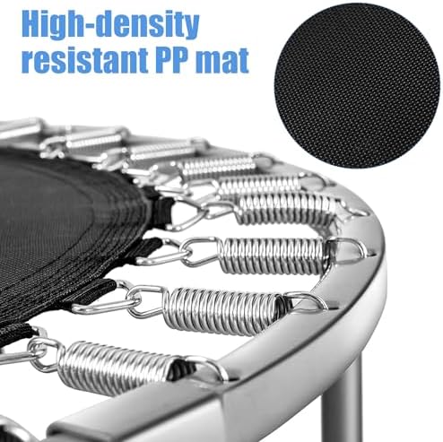 Goplus Mini Trampoline, Foldable 36"/38" Rebounder for Adults, Portable Fitness Trampoline for Home and Outdoor Workout,