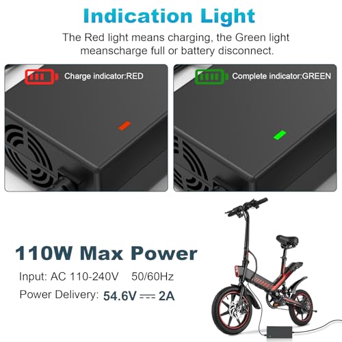 7-in-1 Universal Charger for 13S Li-ion & Scooter Batteries - Fast Charging, 48 Volt, 5|6V 2A Output - Overload/Short-C - Image 3