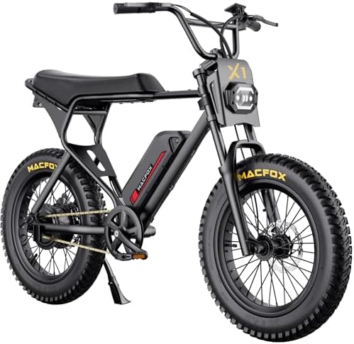 MACFOX X1S 2025 Ebike for Adults: Class-3 750W Electric Bike, 38-56 Miles Range, 25 MPH Max Speed, City/School Commuting