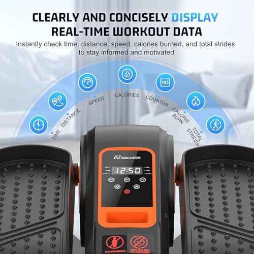 ANCHEER Electric Leg Exerciser While Sitting, Senior Exercise Machine, Fully Assembled 12-Speed Motorized Elliptical Leg