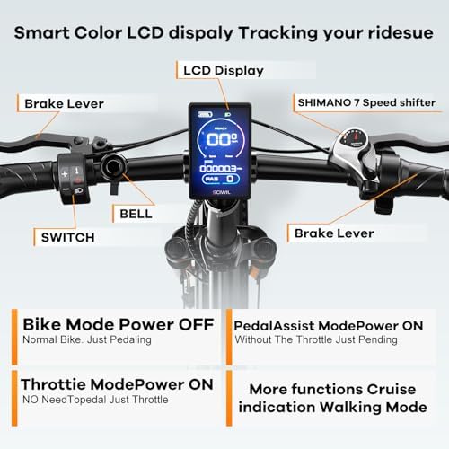 48V 20AH Removable Battery Electric Bike for Adults
| 30+MPH Max Speed Electric Bike
| 80 Miles Max Range Electric Bike - Image 4