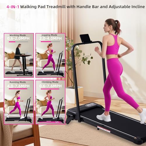 Portable Electric Walking Pad Treadmill for Home Office Lovers
| |5HP Foldable Treadmill with Adjustable Incline for Fi - Image 2