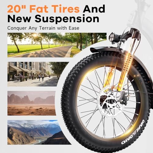 48V 20AH Removable Battery Electric Bike for Adults
| 30+MPH Max Speed Electric Bike
| 80 Miles Max Range Electric Bike - Image 25