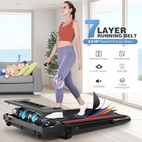 ANCHEER Quiet Folding Treadmill for Home with Desk Workspace & Adjustable Height
ANCHEER Ultra-Quiet 8-in-1 Treadmill - Image 7