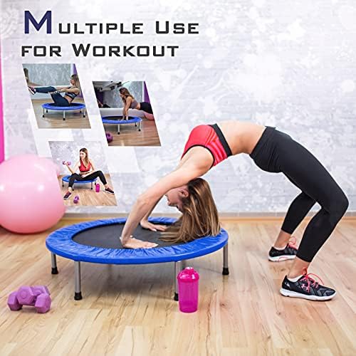 Giantex 36" Folding Mini Trampoline for Adults and Kids, Portable and Compact for Home Gym, Max Load 330lbs, Foldable |