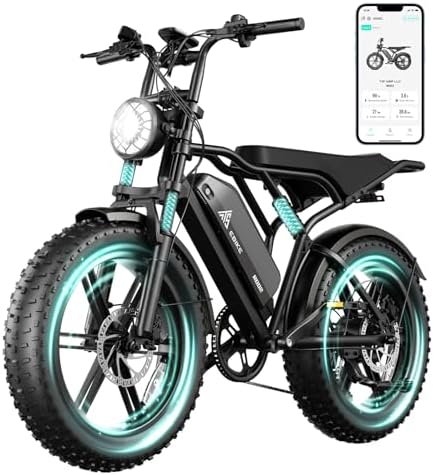 TST Electric Bike for Adults 1500W Peak 20" Fat Tire All-Terrain E-Bike | TST Electric Dirt Bike for Road Sand Mountain