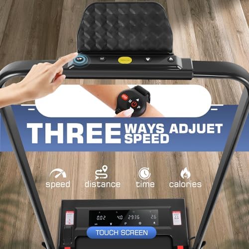 ANCHEER |0 HP Under Desk Folding Treadmill with Handles for Home Workout
| Portable 320 lbs Capacity Widened Belt Tread - Image 79