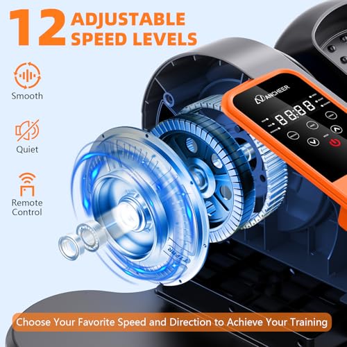 ANCHEER Elliptical Machine for Seniors, 12 Adjustable Speeds, Quiet & Portable Pedal Exerciser with Remote Control
| AN - Image 2